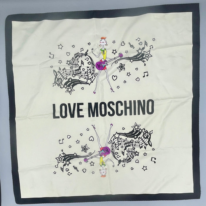 Love Moschino foulard sciarpa multicolore concerto musica 2010 ca