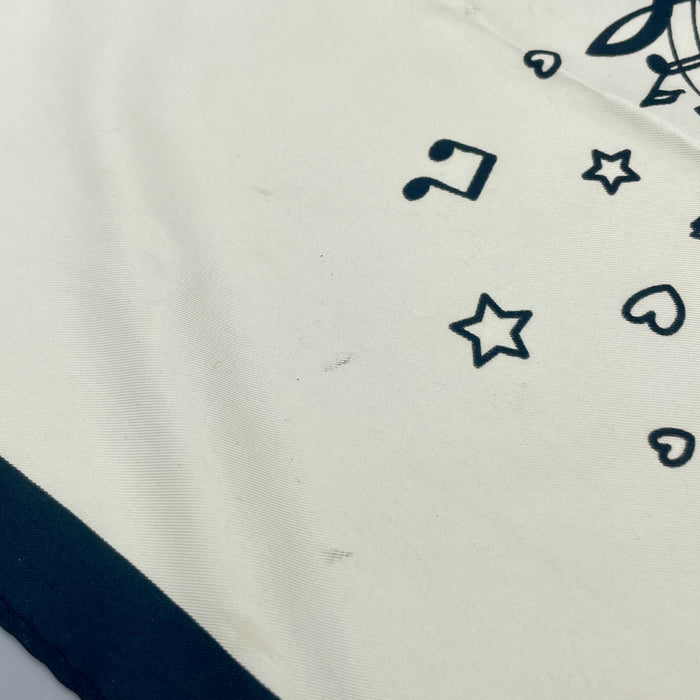 Love Moschino foulard sciarpa multicolore concerto musica 2010 ca