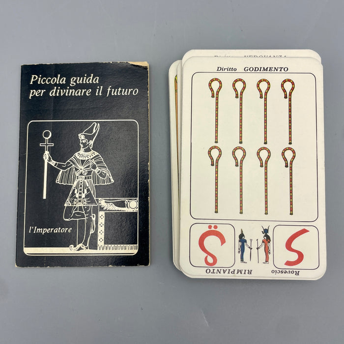 Aperol Tarocchi Egiziani mazzo completo carte gioco 1973