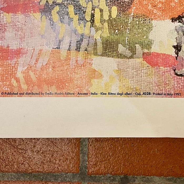 Paul Klee – “Ritmo degli alberi" – stampa offset – 1995