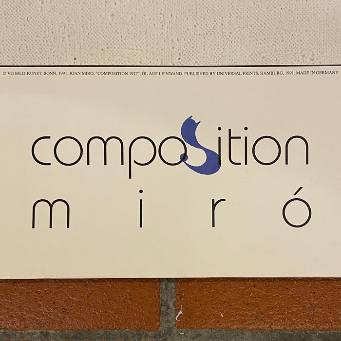 Joan Mirò – "Composition, 1927" - stampa offset - 1991