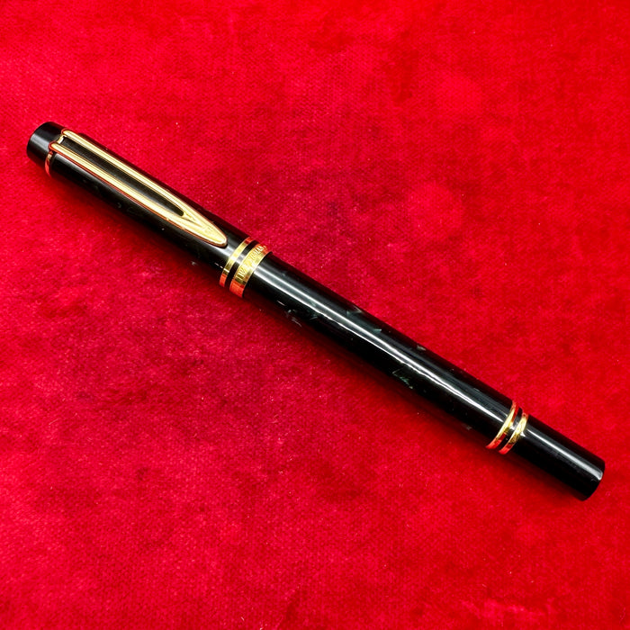 Waterman Leman 200 penna stilografica verde pennino oro 18kt 2000 ca