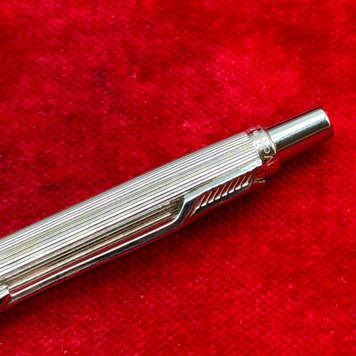 Parker Jotter penna sfera placcata argento lavorata Francia 1990 ca
