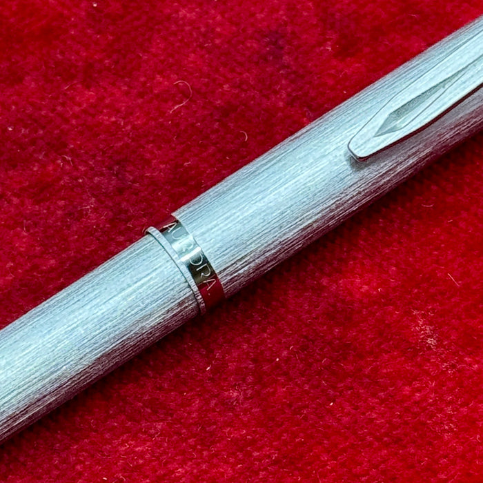 Aurora penna sfera argento lavorata con scatola Italia 1980 ca