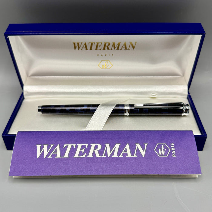Waterman Armonia blu nera penna sfera con scatola Francia 2000 ca