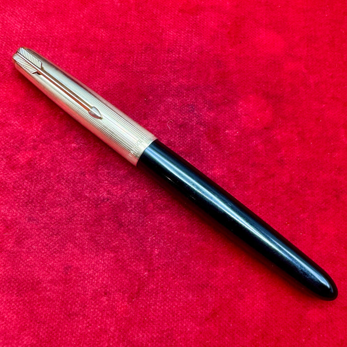 Parker 51 penna stilografica cappuccio oro UK 1970 ca