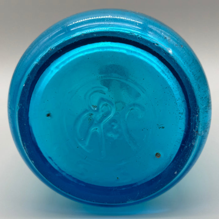 Frigor Siena seltz sifone vetro blu 1900 ca