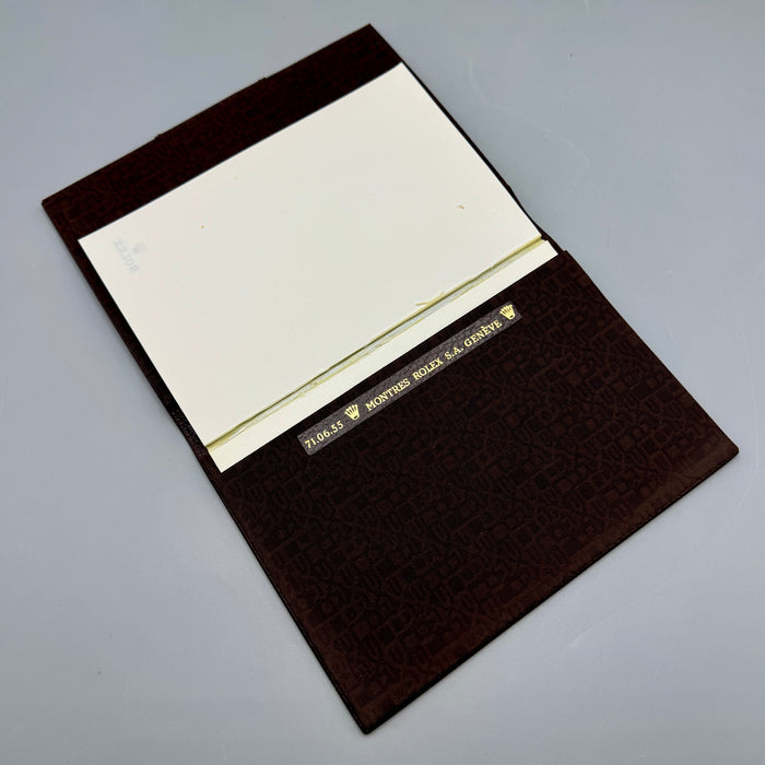 Rolex porta documenti agenda ref. 71.06.55 in pelle marrone 1990 ca