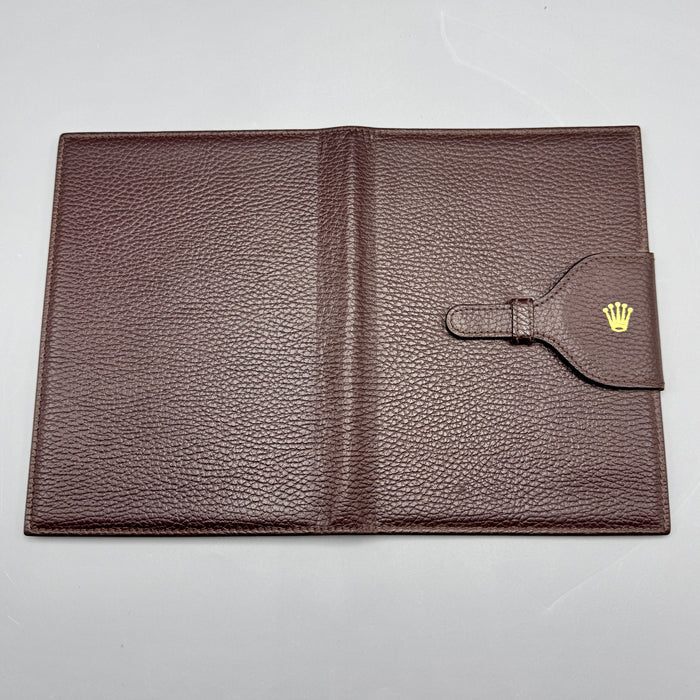 Rolex porta documenti agenda ref. 71.06.55 in pelle marrone 1990 ca