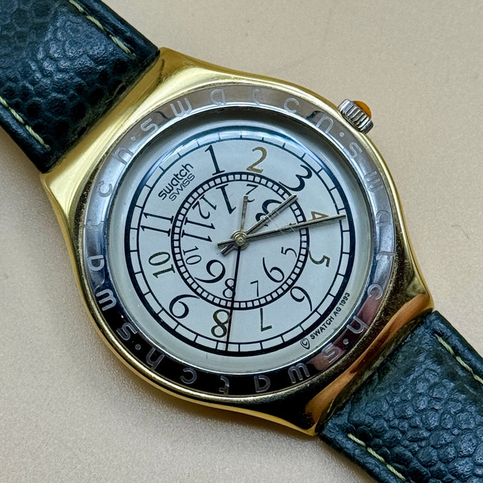 Swatch "Irony Renverse" YGG 100 orologio quarzo 38 mm Swiss 1994