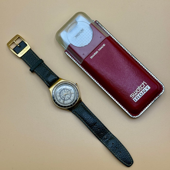 Swatch "Irony Renverse" YGG 100 orologio quarzo 38 mm Swiss 1994