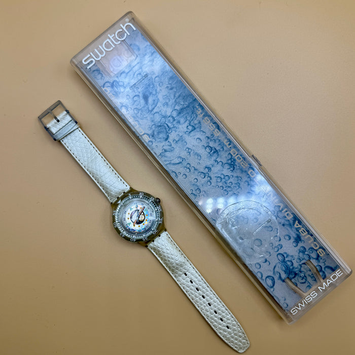 Swatch "Scuba Pearlshell" SDK 118 orologio quarzo 38 mm Swiss 1994