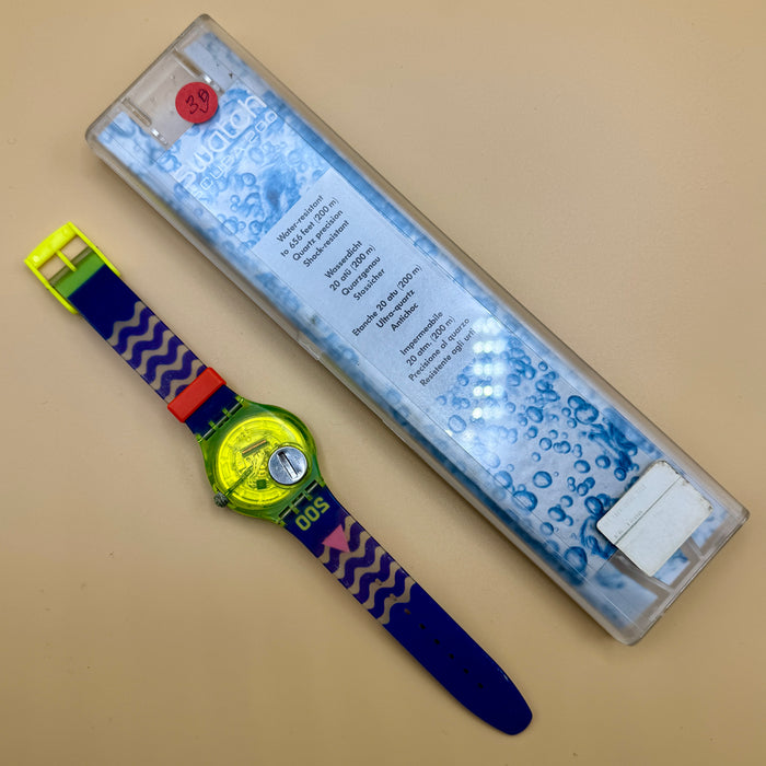 Swatch "Scuba Coming Tide" SDJ 100 orologio quarzo 38 mm Swiss 1992
