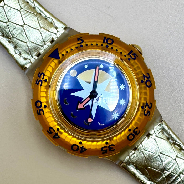 Swatch "Scuba Golden Island" SDK 112 orologio quarzo 38 mm Swiss 1993