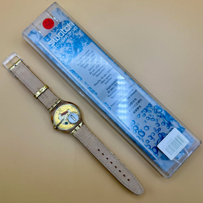 Swatch "Scuba Golden Island" SDK 112 orologio quarzo 38 mm Swiss 1993