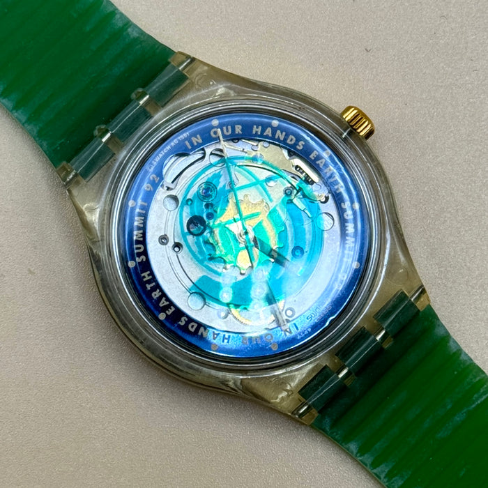 Swatch "Earth Summit" SAK 102 orologio automatico 37 mm Swiss 1992