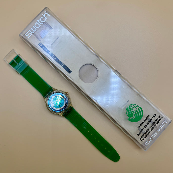 Swatch "Earth Summit" SAK 102 orologio automatico 37 mm Swiss 1992