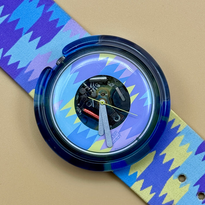 Swatch "Pop Aquaba" PWN 102 orologio quarzo 47 mm Swiss 1991