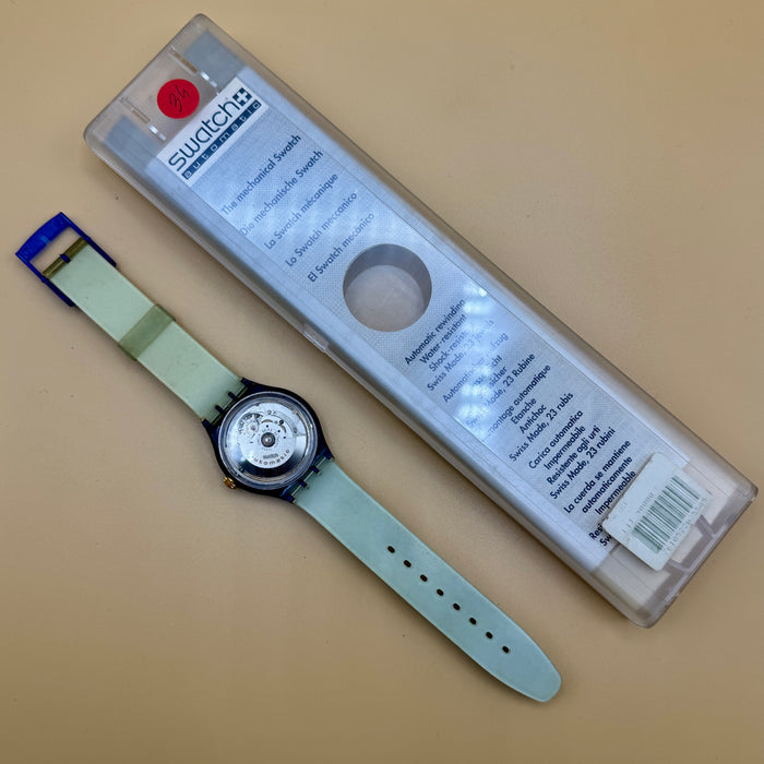 Swatch "Mappamondo" SAN 101 orologio quarzo 37 mm Swiss 1992