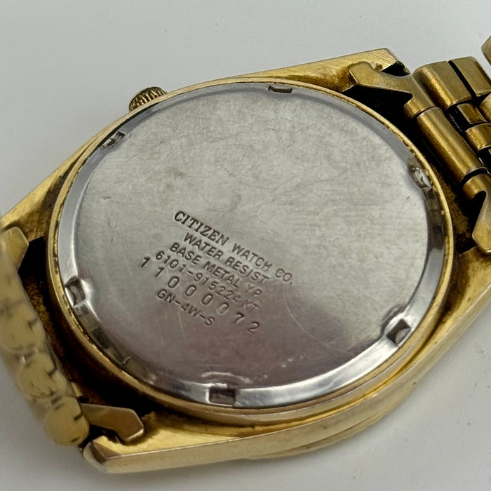 Citizen ref. 6101 GN-4W-S orologio quarzo acciaio 34 mm 1990 ca