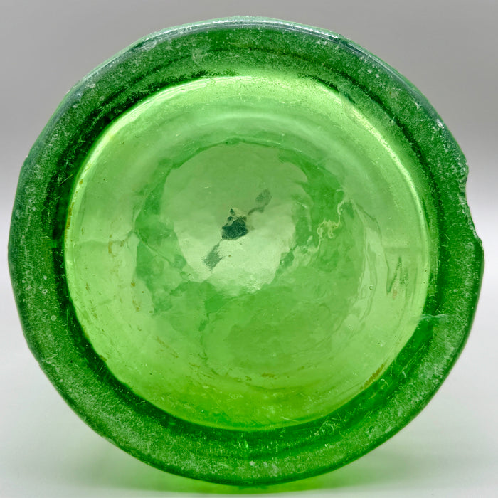 Nuova Fabbrica Acque Gasose Siena seltz sifone XL vetro verde 1930 ca
