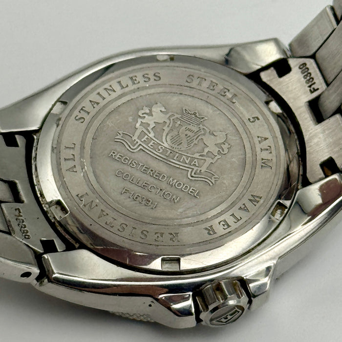 Festina ref. F16391 orologio quarzo quadrante rosa acciaio 37 mm 2000 ca