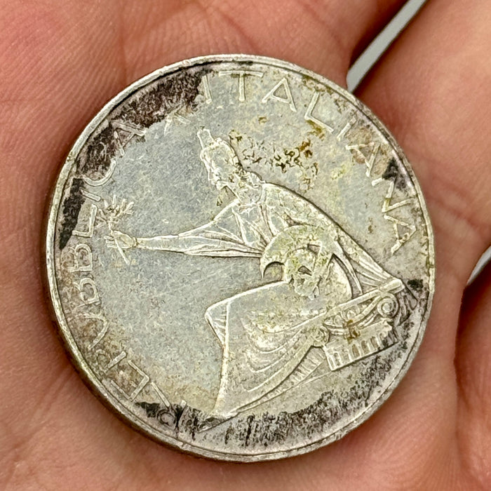 500 lire Quadriga in argento moneta Repubblica Italiana 1961