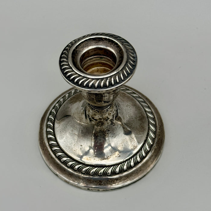 Portacandele Gorham ref. 667 coppia in argento Sterling Silver USA 1980 ca