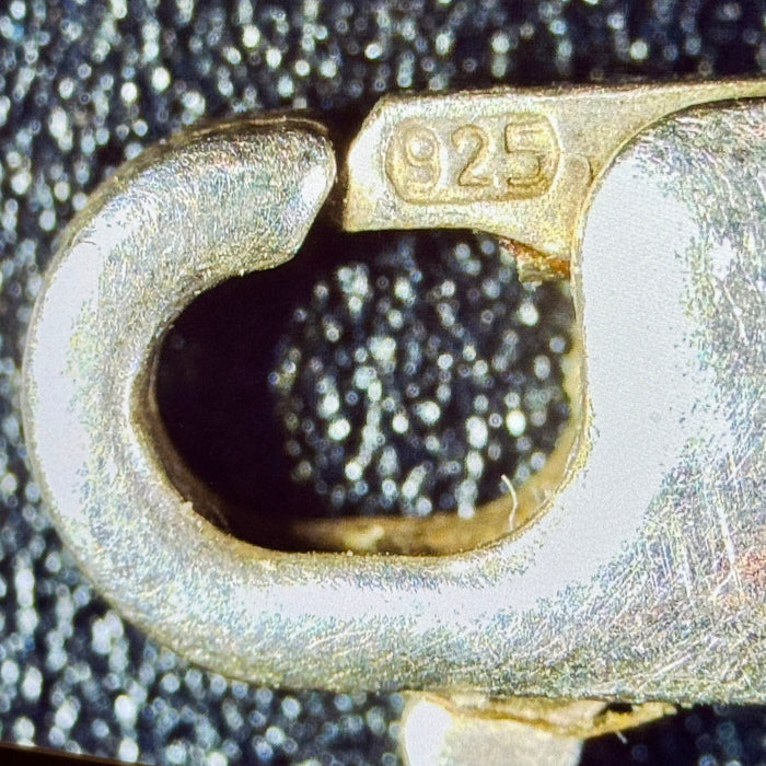 Bracciale in ambra ed argento 925 decorazioni floreali Italia 1990 ca