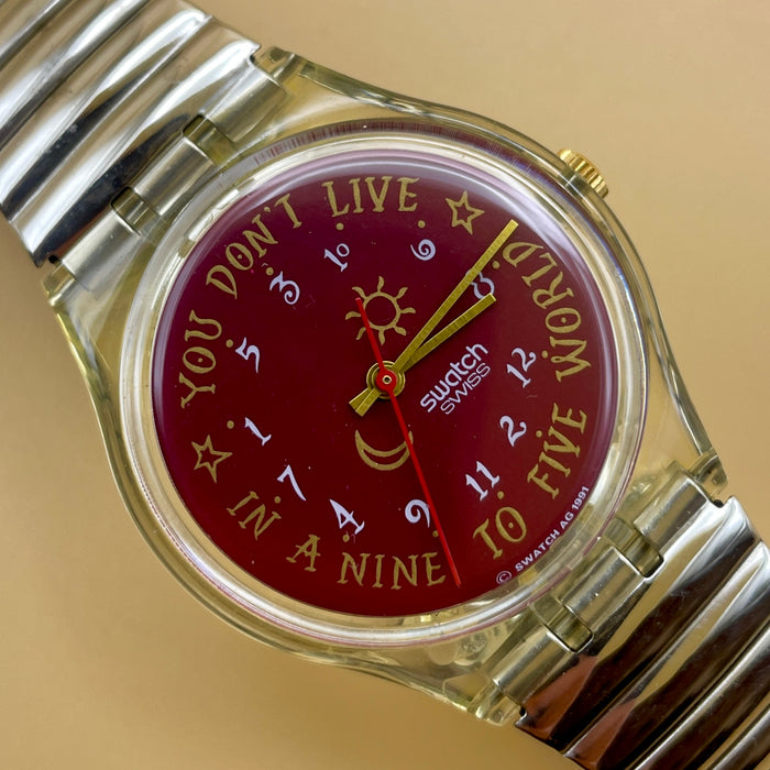 Swatch "Karaburun" GK 135 orologio quarzo 34 mm Swiss 1991