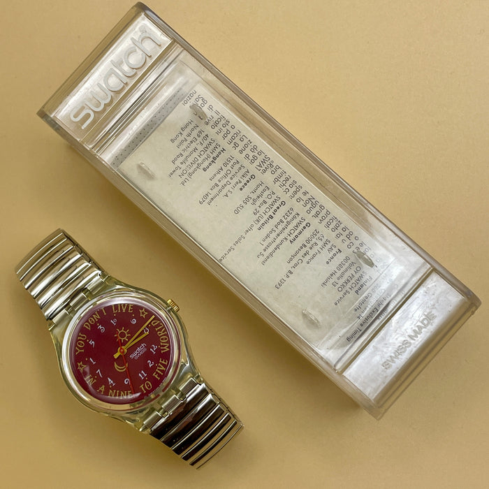 Swatch "Karaburun" GK 135 orologio quarzo 34 mm Swiss 1991