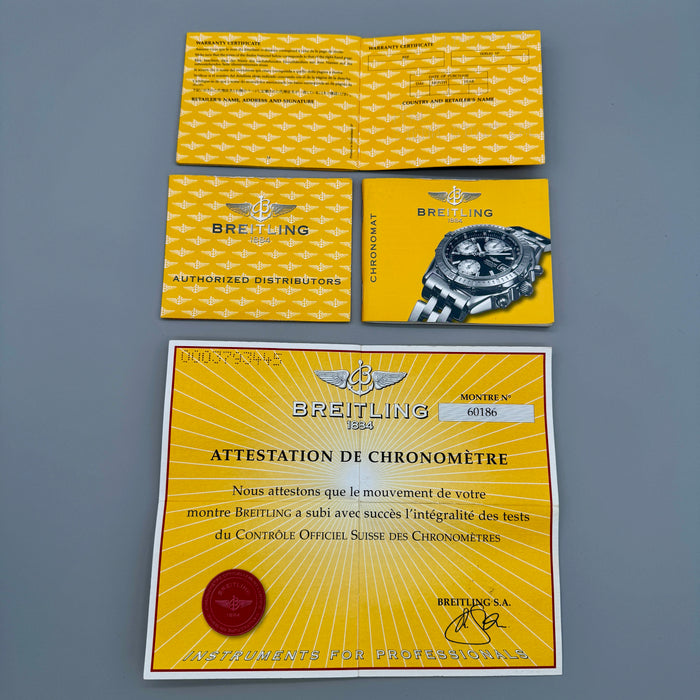 Breitling Chronomat Serie Speciale Aviazione Italiana orologio ref. A13350 full set 2001