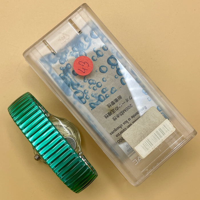 Swatch "Scuba Mint Drops" SDK 108 orologio quarzo 38 mm Swiss 1993