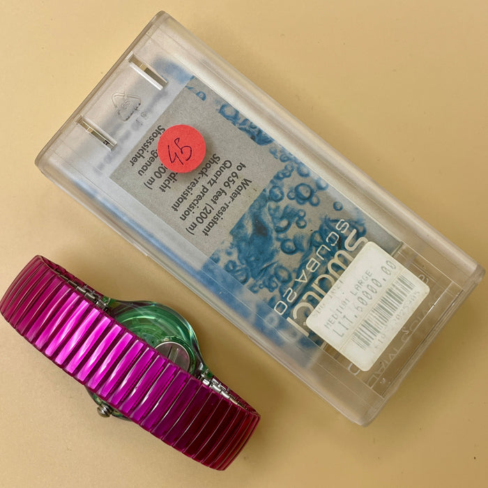 Swatch "Scuba Cherry Drops" SDG 102 orologio quarzo 38 mm Swiss 1993