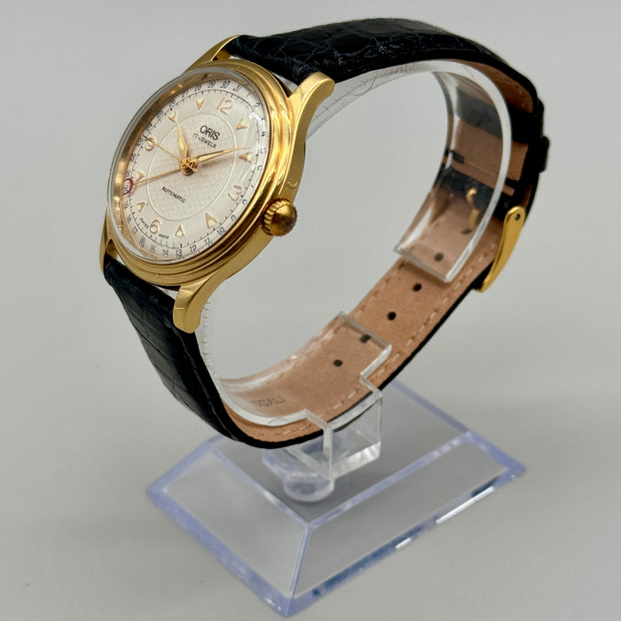 Oris Pointer Date orologio ref. 7403 automatico 34mm Swiss 1990 ca