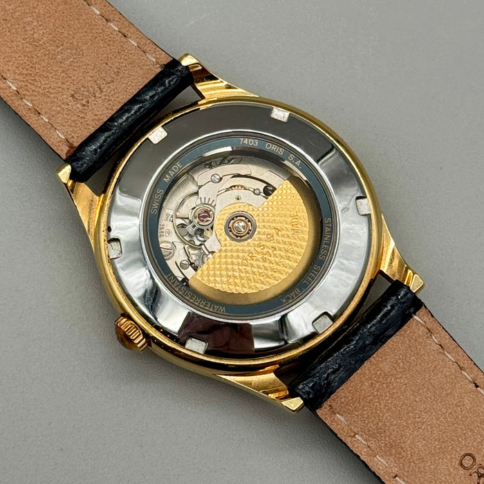 Oris Pointer Date orologio ref. 7403 automatico 34mm Swiss 1990 ca
