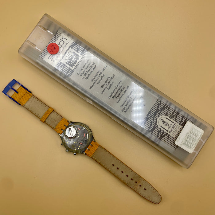 Swatch "Scuba Orange Juice" SEK 104 orologio quarzo 37 mm Swiss 1995