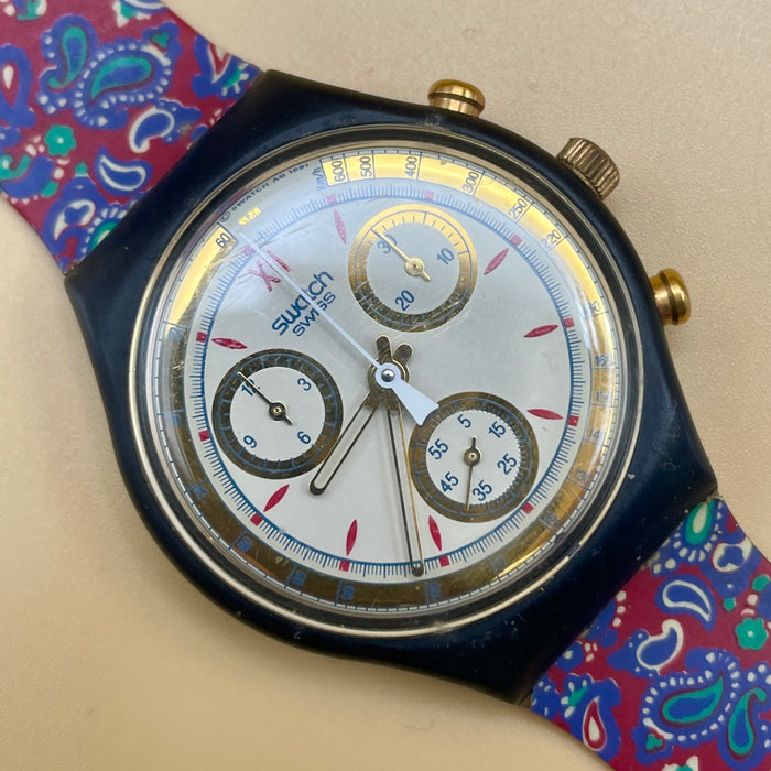 Swatch "Chrono Award" SCB 108 orologio quarzo 37 mm Swiss 1992