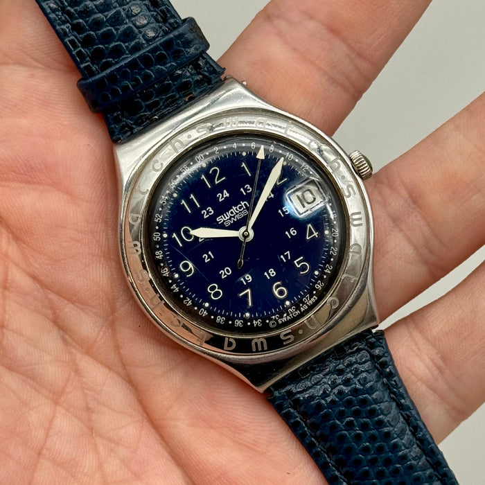 Swatch "Happy Joe Blue" YGS400 orologio quarzo Swiss 1993