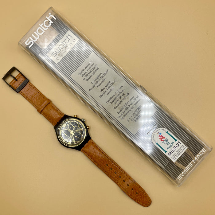 Swatch "Chrono Count" SCB 113 orologio quarzo 37 mm Swiss 1995