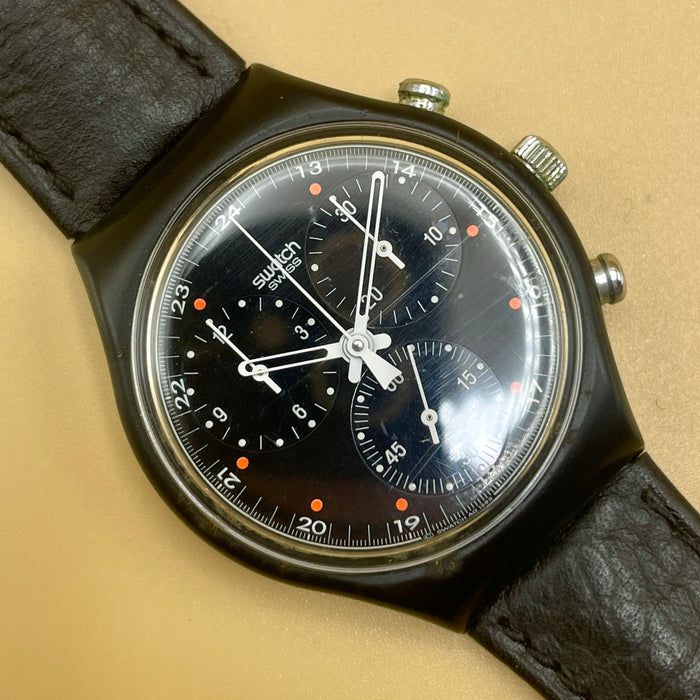 Swatch "Chrono Wall Street" SCB 106 orologio quarzo 37 mm Swiss 1991
