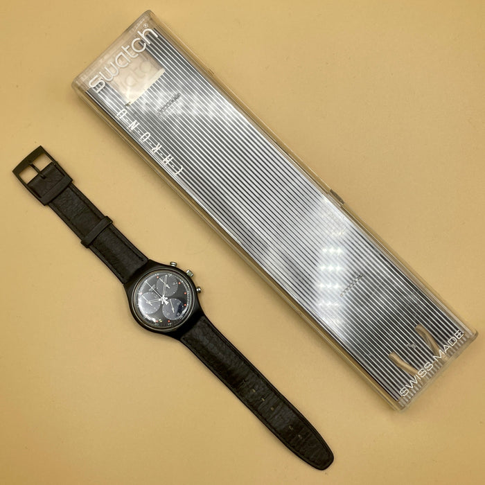 Swatch "Chrono Wall Street" SCB 106 orologio quarzo 37 mm Swiss 1991