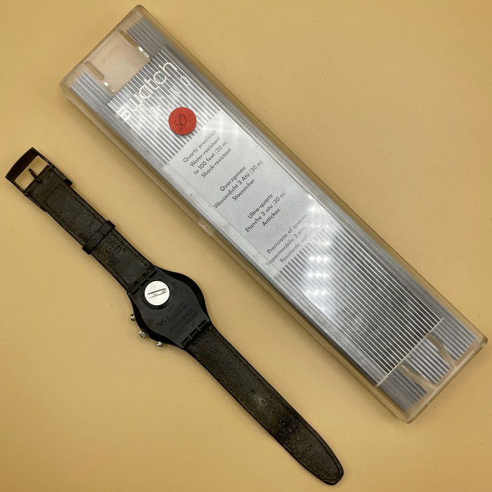 Swatch "Chrono Wall Street" SCB 106 orologio quarzo 37 mm Swiss 1991