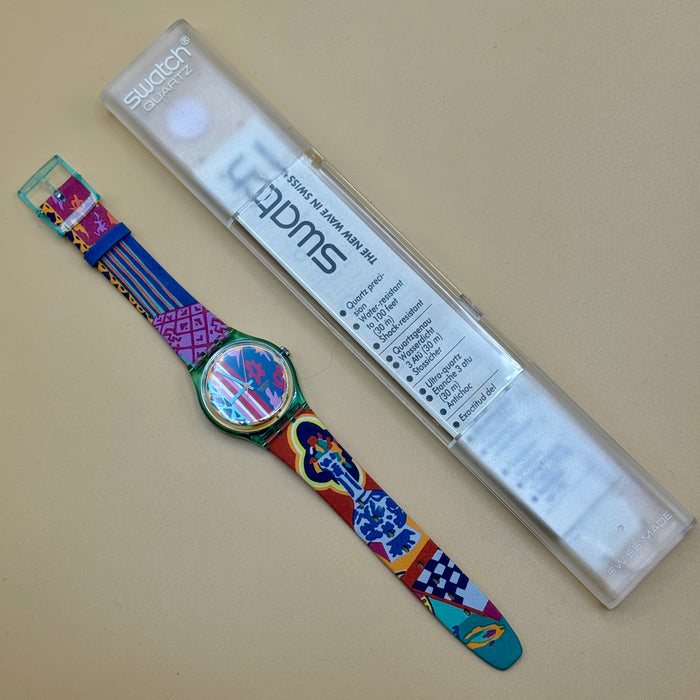 Swatch "Mogador" GL 103 orologio quarzo 34 mm Swiss 1992