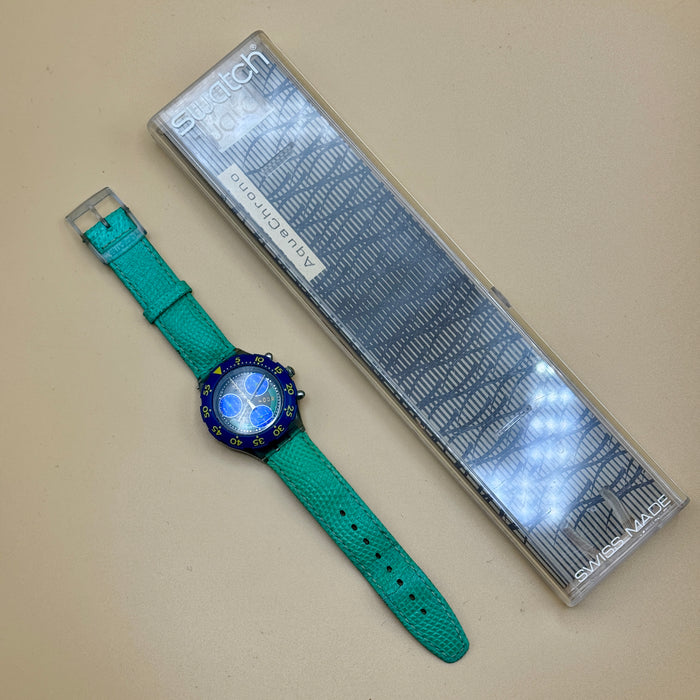 Swatch "Scuba Slamma Jam" SEN 100 orologio quarzo 37 mm Swiss 1995