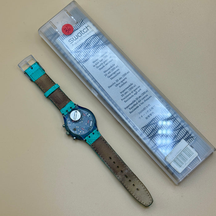 Swatch "Scuba Slamma Jam" SEN 100 orologio quarzo 37 mm Swiss 1995
