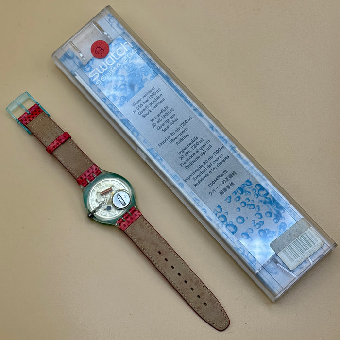 Swatch "Scuba Tipping Compass" SDK 111 orologio quarzo 37 mm Swiss 1993