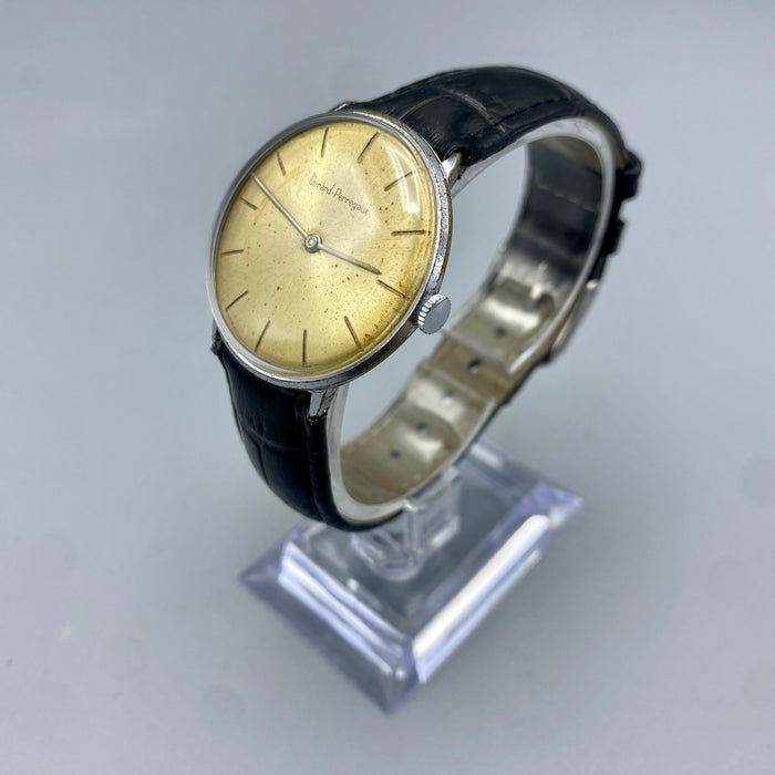Girard Perregaux orologio meccanico cromato 34mm Swiss 1960 ca