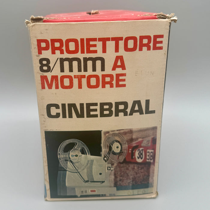 Proiettore Cinebral 8mm funzionante con scatola e pellicole 1970 ca