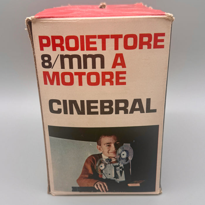 Proiettore Cinebral 8mm funzionante con scatola e pellicole 1970 ca
